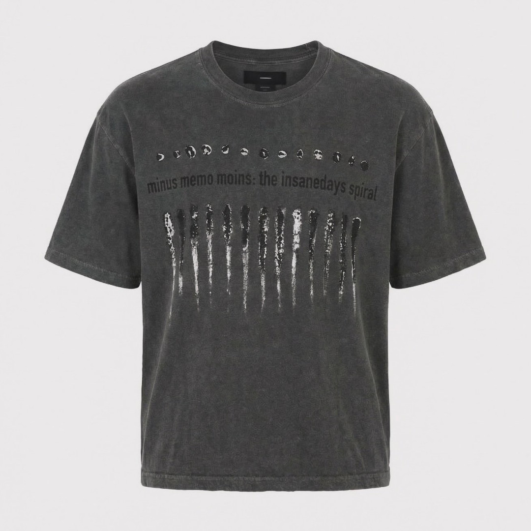 MINUS | 差し引き  Bootleg Tee(MONOCHROMESHINE)10YEARS BLACK  (M-P3-BG7) 26SS 26春夏 プルオーバー NINE INCH NAILS