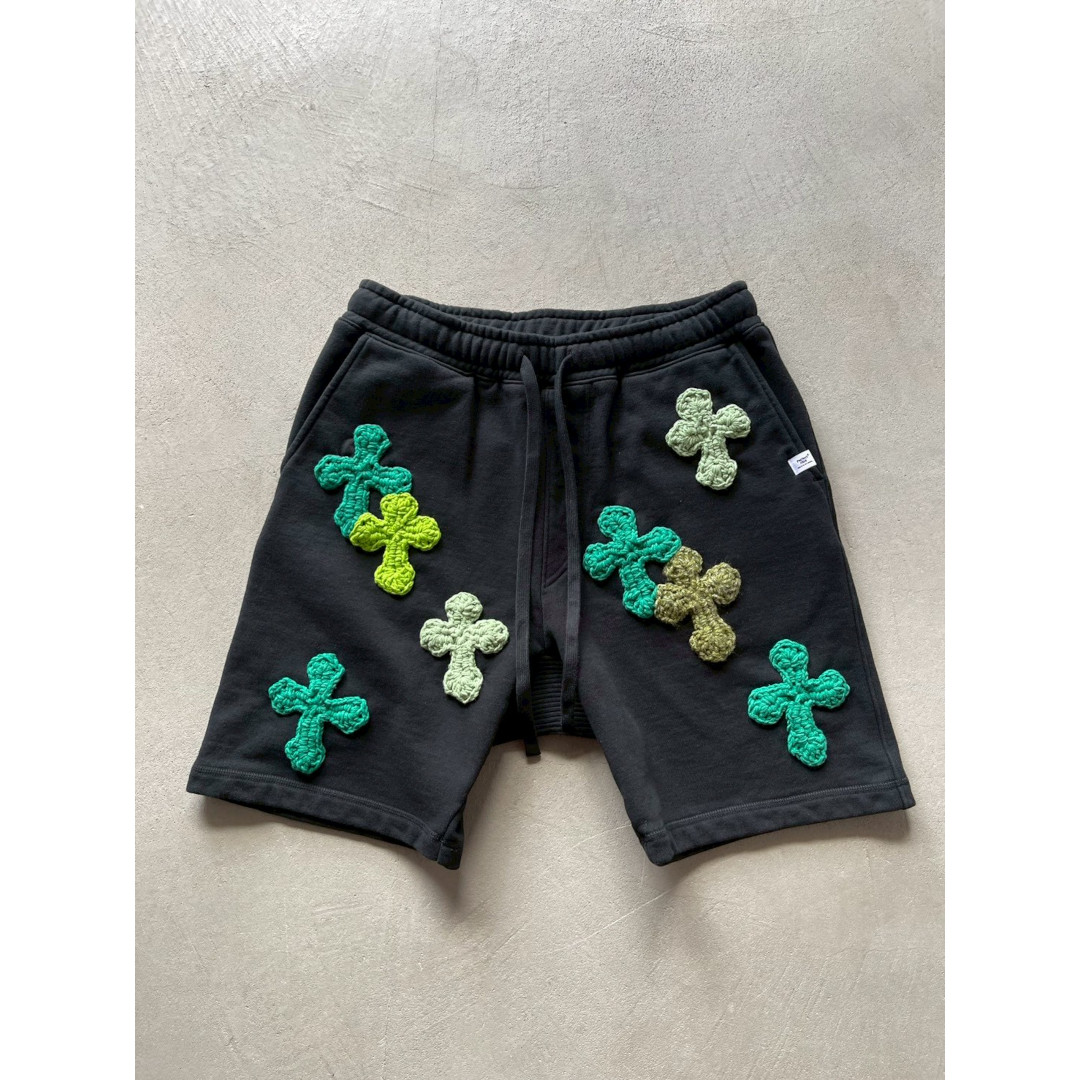 Perfect ribs | パーフェクトリブス × Y.A.R.N. SWEAT SHORT PANTS BLACK5 / L (PR612052Y) 26SS 26春夏 ズボン下 遊撃手ズボン下 さる股引き スウェットパンツ 汗水