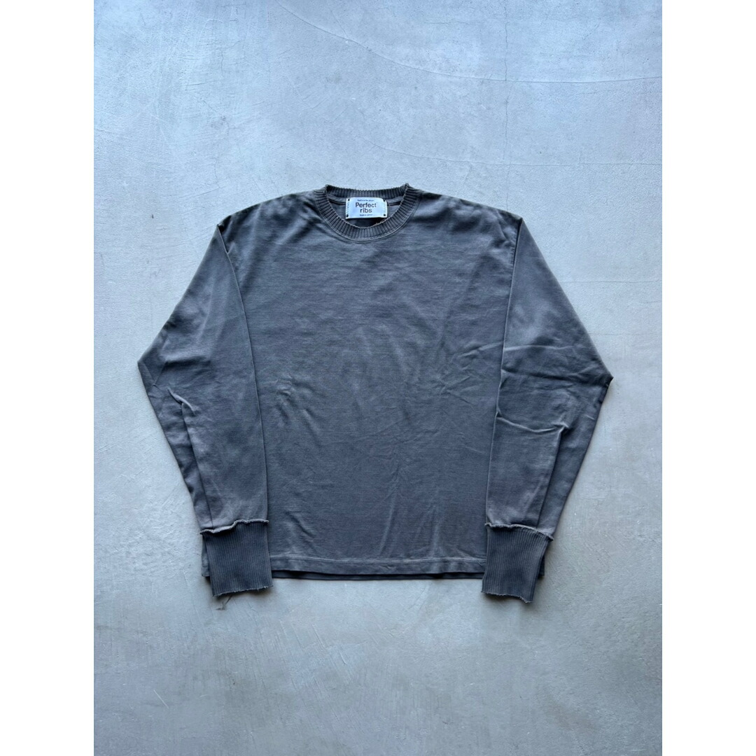 Perfect ribs | パーフェクトリブス  Long Sleeve T Shirts FADE BLACK   (PR612011R) 26SS 26春夏 トップス ティーシャツ ロング衣袂 長袖