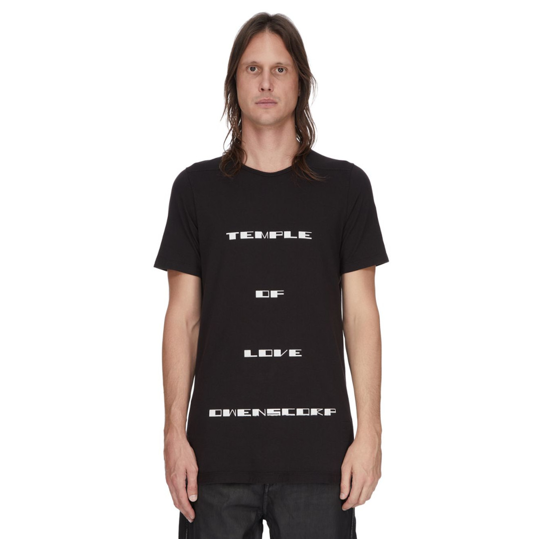 DRKSHDW | ダークシャドウ  TEMPLE LEVEL T BLACK / MILK  RNEP7P (DU01F4250)  26SS 26春夏 トップス プルオーバー センターバックシーム ガーメントダイ 生産品染め オーガニックコットン