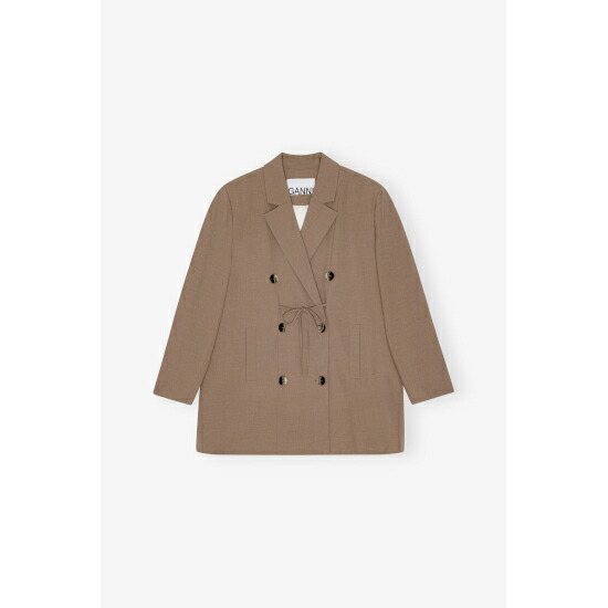 楽天市場】GANNI ガニー ジャケット Check Suiting Cropped