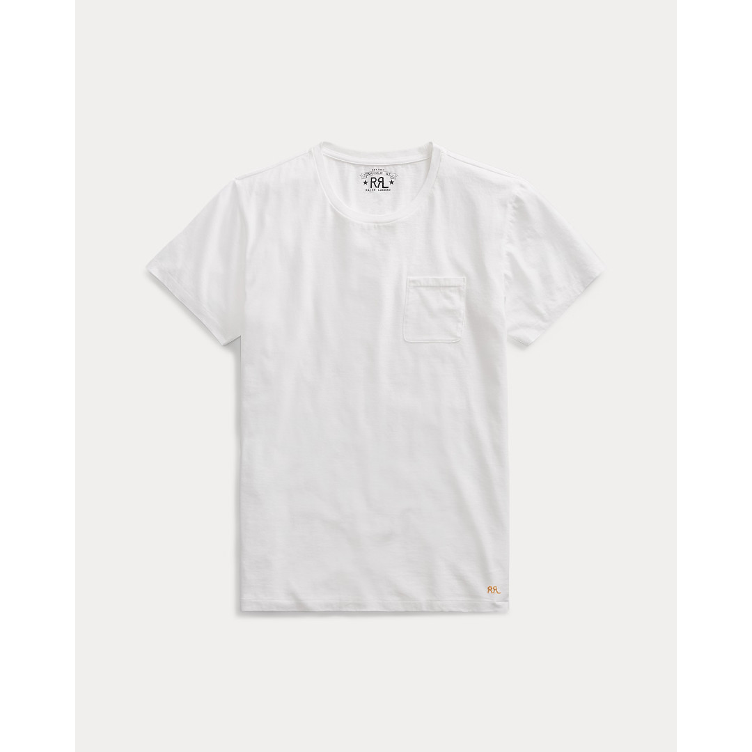 RRL | ダブルアールエル JERSEY POCKET T-SHIRT WHITE / 100 (MNRRTSH1N820009) 26SS 26春夏 トップス プルオーバー 半袖 労働者の一団素っ首 衣嚢 ウォッシュ製作