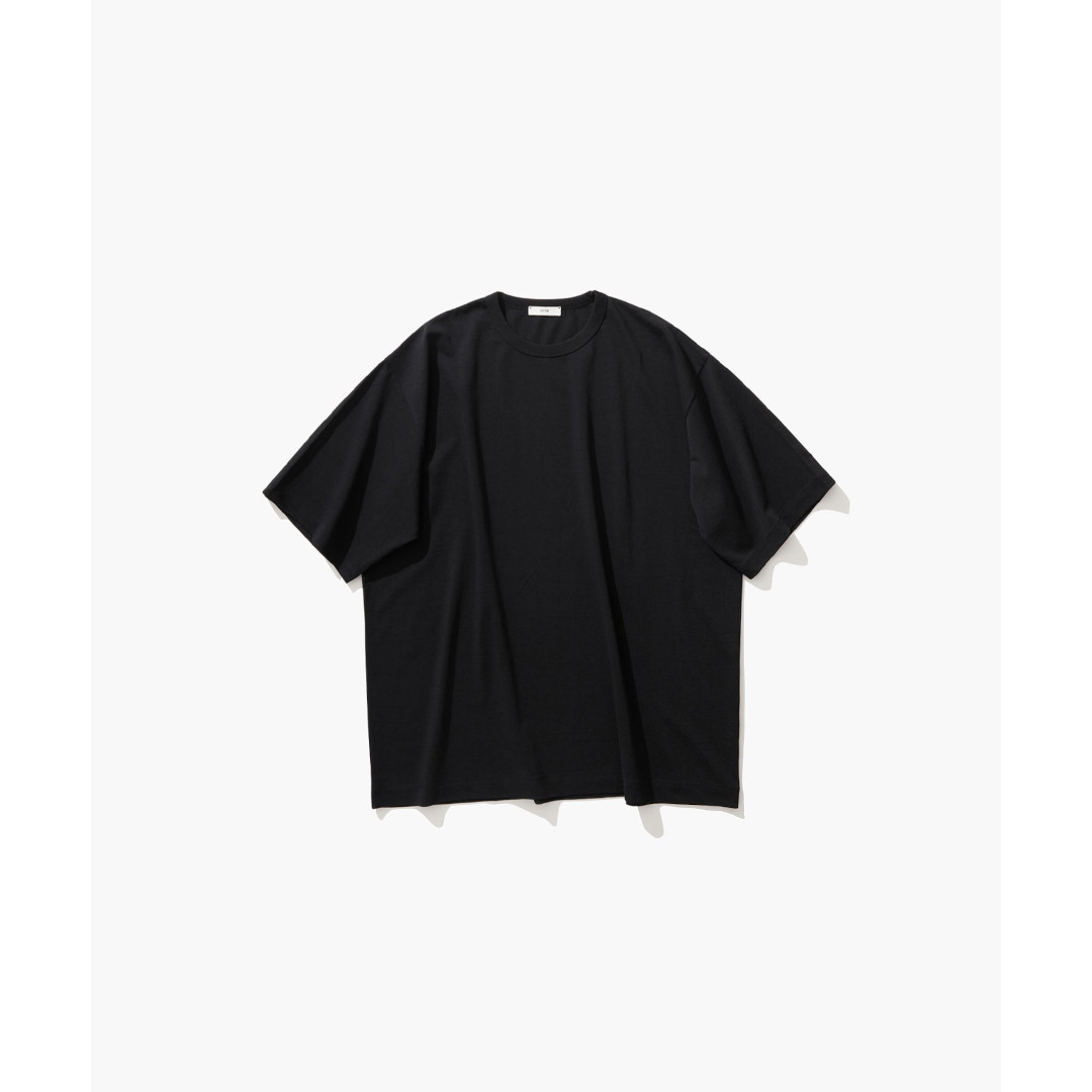 ATON | エイ米トン DRY COTTON JERSEY | STANDARD T-SHIRT BLACK  (AT-KKAGMLM0110)   紅茶プルオーバー ティーシャツ トップス 半袖 遊撃手衣袂