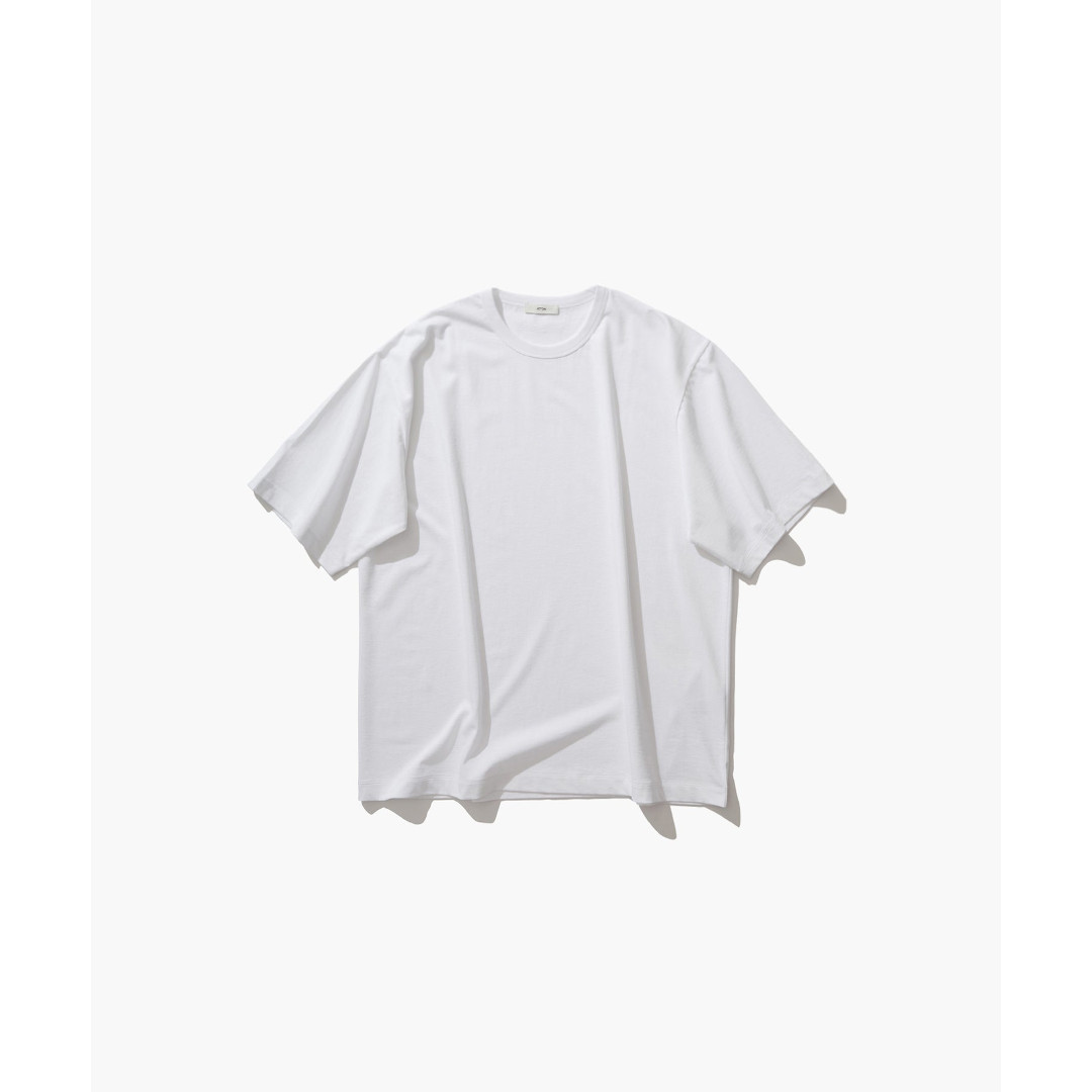 ATON | エイ米トン DRY COTTON JERSEY | STANDARD T-SHIRT WHITE (AT-KKAGMLM0110)   紅茶プルオーバー ティーシャツ トップス 半袖 遊撃手衣袂