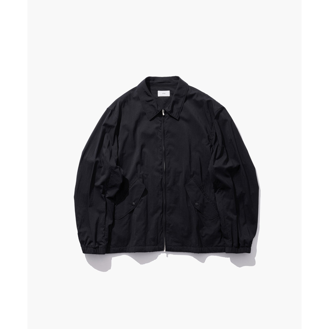 ATON | エイトン MAT AIRLY NYLON | FLIGHT JACKET BLACK/005 (AT-JKAGLM0200) 26SS 26春夏 ジャケット アウター サマーフライトジャケット フライトジャケット ブルゾン バルーンシルエット タフタ素材