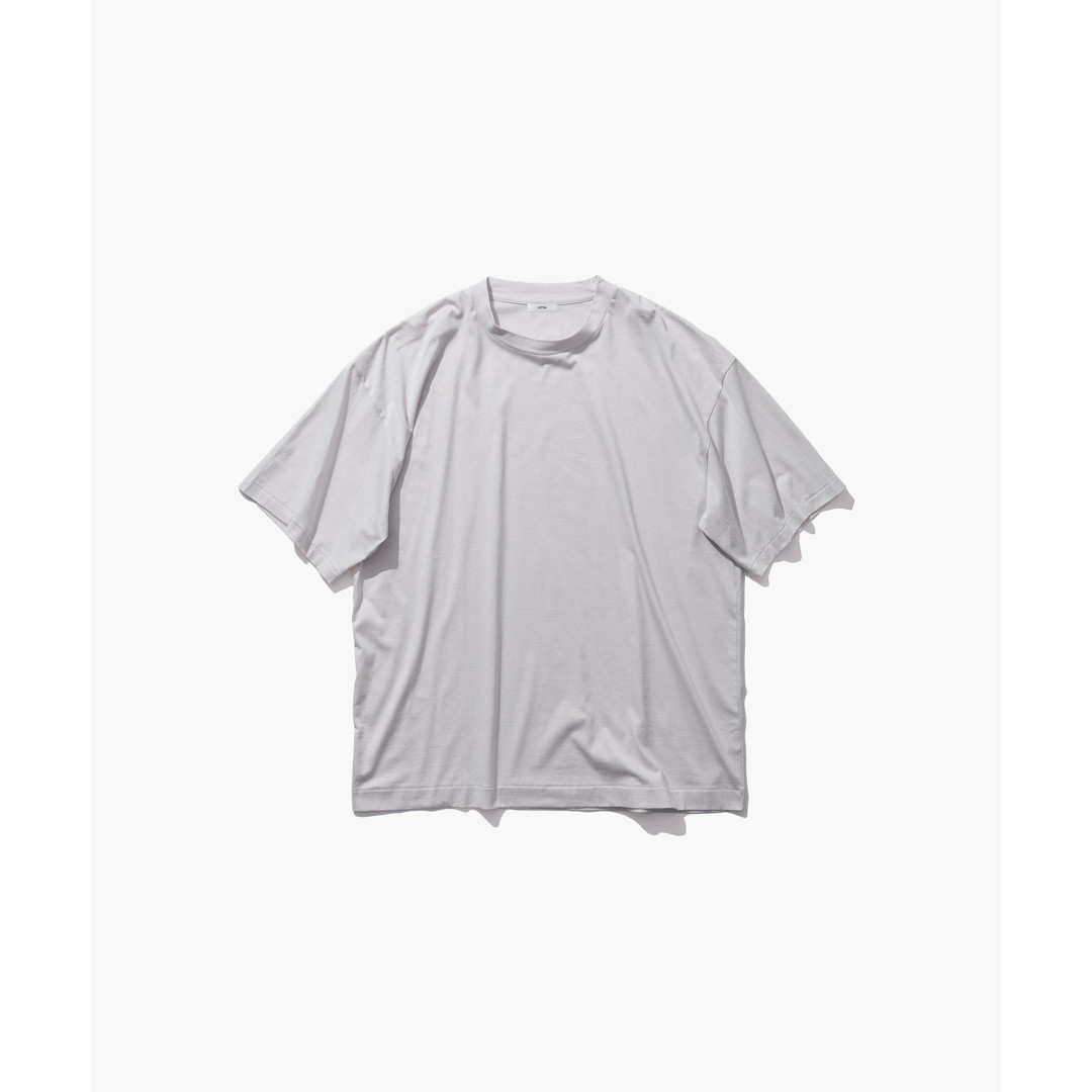 ＼全品10%OFFクーポン配布中／ ATON | エイトン SUVIN 60/2 | OVERSIZED T-SHIRT WARM WHITE / 002 (AT-KKAGMLM0015) Tシャツ トップス 半袖 ショートスリーブ オーバーサイズ