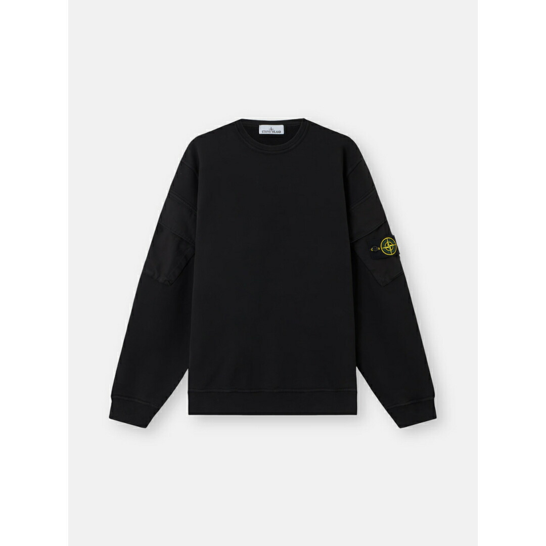25SS【新品】STONE  ストーンアイランドスウェット S黒色 25SS【新品】STONE ISLAND ストーンアイランドスウェット S黒色