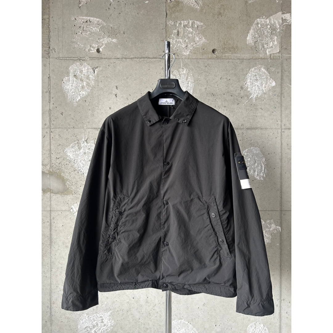 ＼全品10%OFFクーポン配布中／ STONE ISLAND | ストーンアイランド COACH JACKET BLACK / V0029 (4100041) L1S154100041S0042V0029 26SS 26春夏 ジャケット アウター ナイロン コーチ スタンドカラー