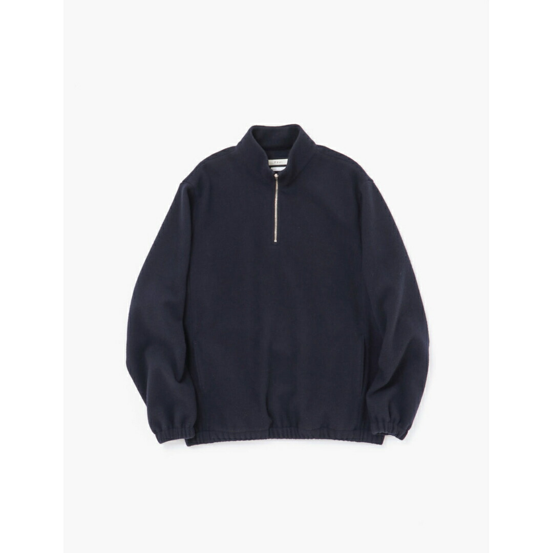 FUJI|フジ BRUSHED WOOL PULLOVER  (J025A-MO009-WO) 25AW 25秋冬 新入荷 ハーフジップ ティーシャツ ウールモッサ