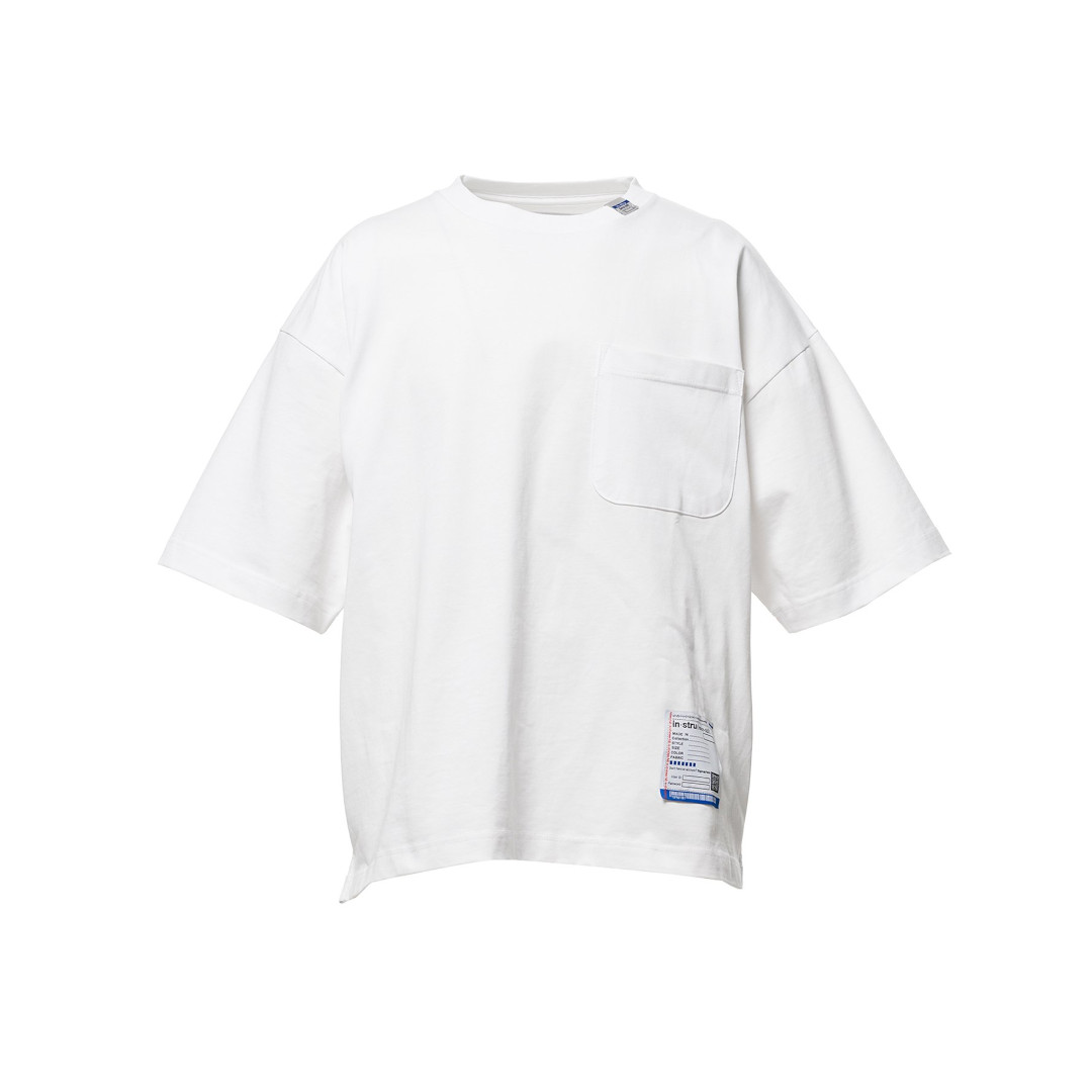 in・stru(men-tal). |イン・ストル (メンタル) . Heavy Weight Jersey Pocket T-shirt WHITE (I16TS552) 26SS 26春夏 ヘビーウェイト Tシャツ ジャージー Tシャツ ポケットTシャツ クルーネック