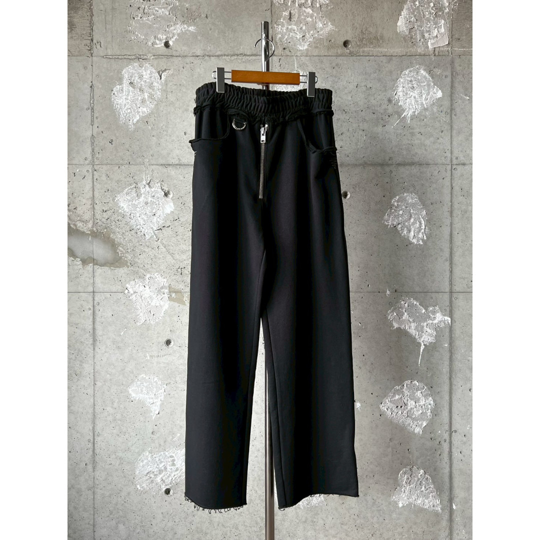 MAISON CASANOVA | 住みか カサノバ Baggy Sweat Pants DIABLO  BLACK   26SS 26春夏 ズボン下 流汗 スウェットパンツ 引っ切り無い 太陽面爆発 2WAY 乳母車 カットオフ 甚だしい薬局衡オンス ダブルジッパー