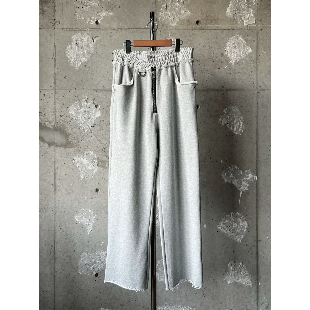 MAISON CASANOVA | 住みか カサノバ  Baggy Sweat Pants DIABLO GRAY 26SS 26春夏 ズボン下 流汗 スウェットパンツ 引っ切り無い 太陽面爆発 2WAY 乳母車 カットオフ 甚だしい薬局衡オンス ダブルジッパー