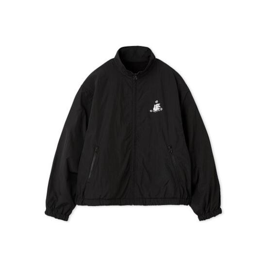 null. 【ヌル】 ナイロンフリースジップジャケット BLACK (153WFJ255030) 25秋冬 25AW  上衣 貨物自動車上衣 ナイロンフリースジャケット