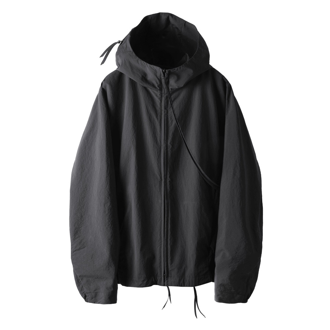 POST ARCHIVE FACTION (PAF) |ポストアーカイブファクション Opening Jacket (2026) BLACK  (26S-029) 26SS 26春夏 上衣 アウター 専門的 うつり変わり ダブルジップ 細長い切口 ドローストリング