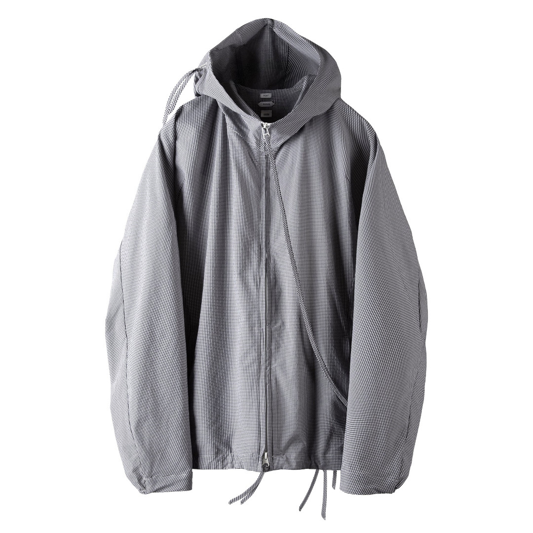 POST ARCHIVE FACTION (PAF) |ポストアーカイブファクション Opening Jacket (2026) PEPPER (26S-029) 26SS 26春夏 上衣 アウター 専門的 うつり変わり ダブルジップ 細長い切口 ドローストリング