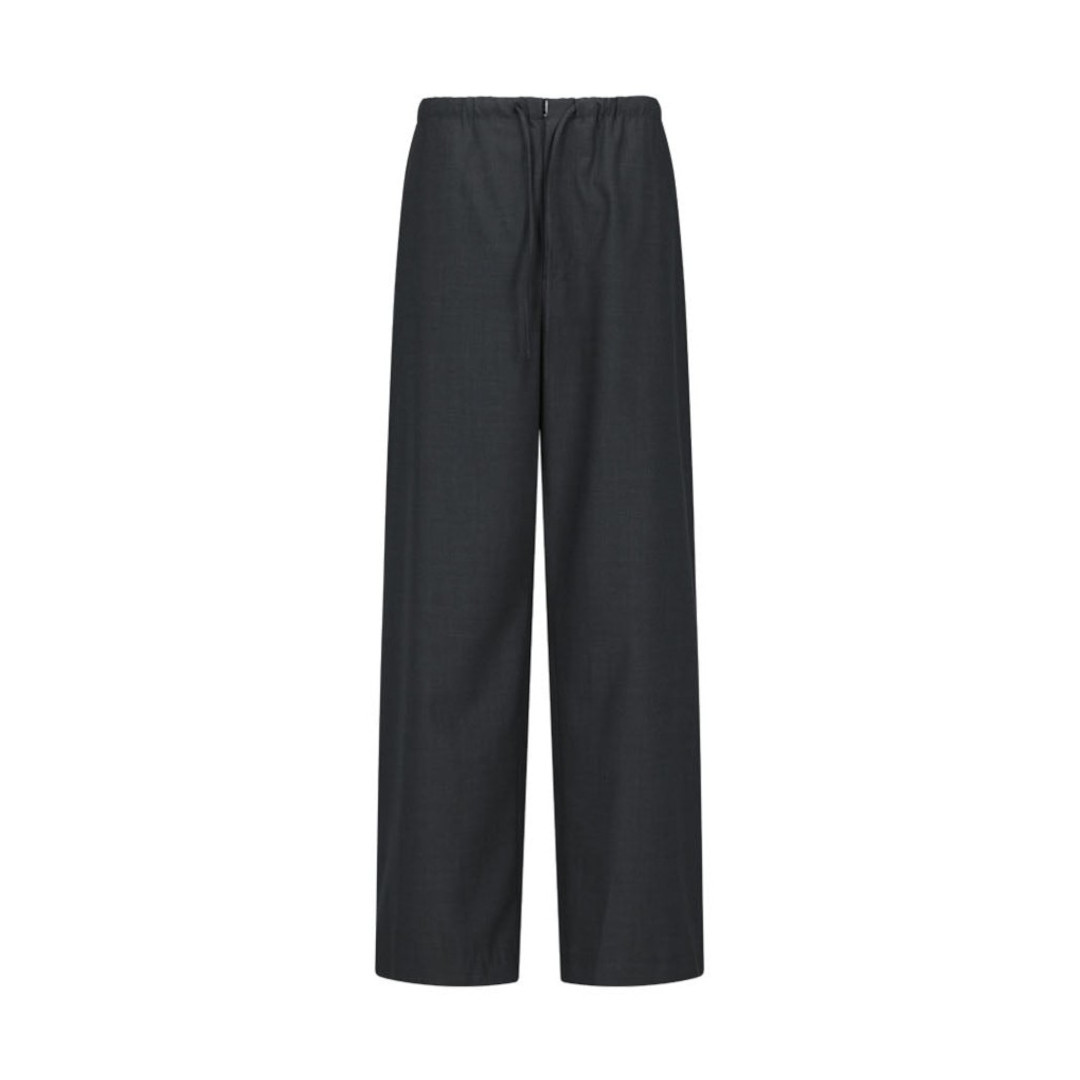 AMOMENTO | アモーメント MEN\u0027S WOOL BANDING PANTS CHARCOAL (AM26SSM07PT)  26SS 26春夏 ズボン下 羊毛 バンディング スラックス 引っ切り無い テーラリングクラシック