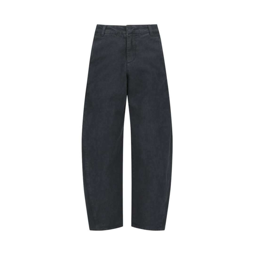 AMOMENTO | アモーメント GARMENTS DYED CURVED SEAM DENIM BLACK (AM26SSW02DN) 26SS 26春夏 パンツ デニム カーブ ガーメントダイ コットンツイル｜セレクトショップ　モンドジャコモ