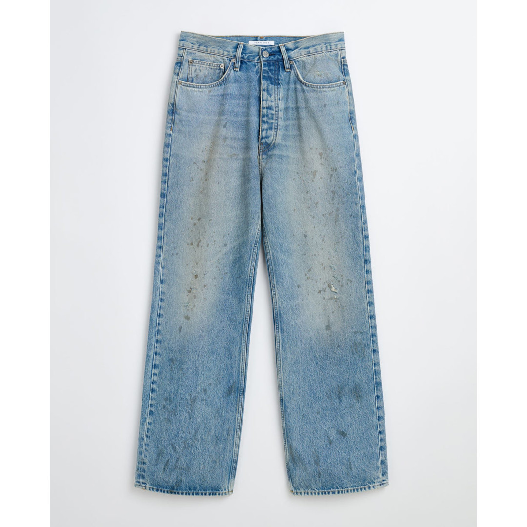 SUNFLOWER | サンフラワー relaxed boot - PAINT WORN (5154) 26SS 26春夏 ズボン下 デニム ジーンズ えの具 伸び伸びする相応う ご機嫌酉の方角 ディープライズ ストーンウォッシュ工業 オーガニックコットン