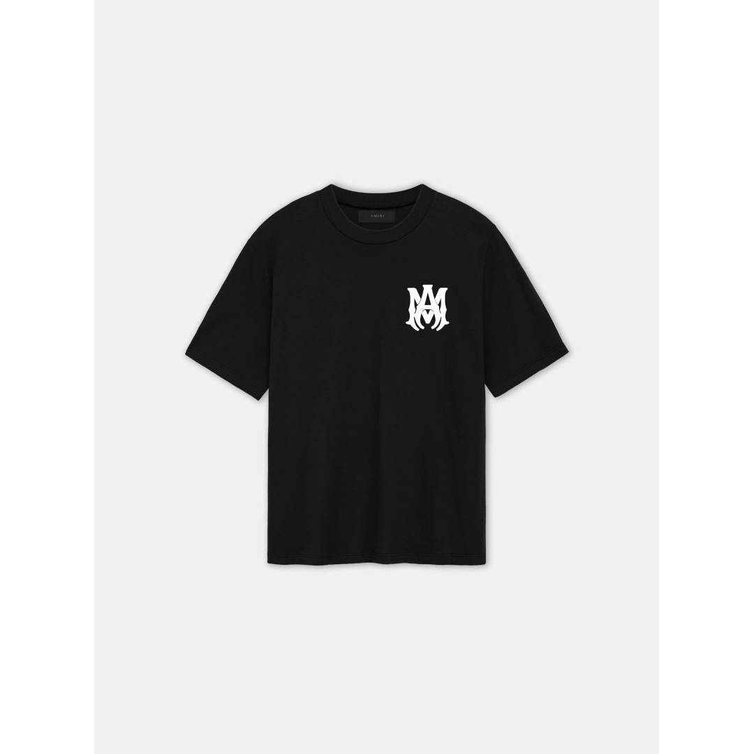 AMIRI | アミリ  MA CORE LOGO TEE  BLACK 001  (AMJYTE1074) 26SS 26春夏 トップス プルオーバー ロゴタイプ 半袖  二分の一捩り 遊撃手捩り