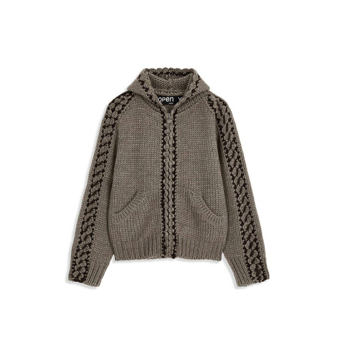 open yy 青い蛇デザイン パーカー Starting Over パーカー pigment graphic embroidery zip hoodie