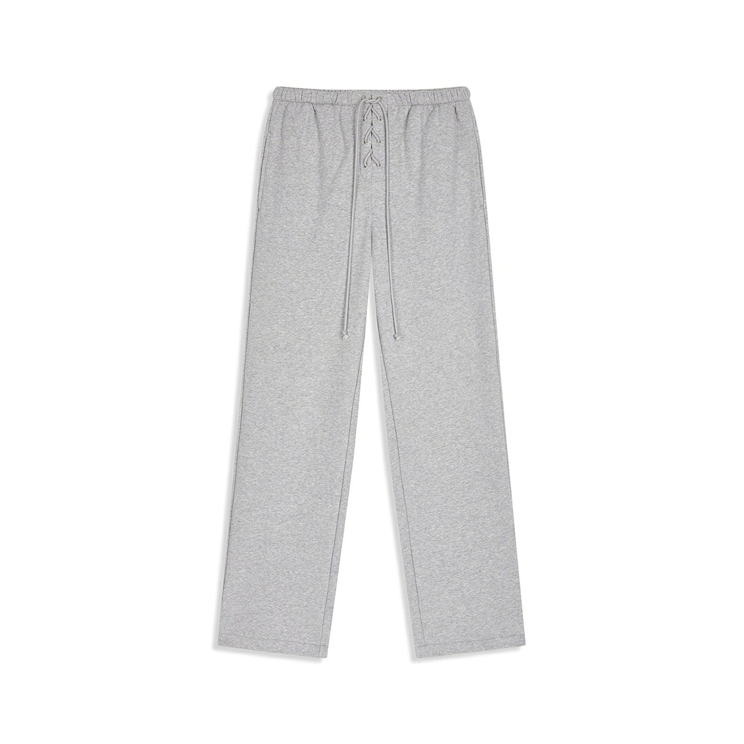 OPEN YY | オープンワイワイ LACE UP LOUNGE PANTS GREY (YY253PT008) 25AW 25秋冬 パンツ レースアップ