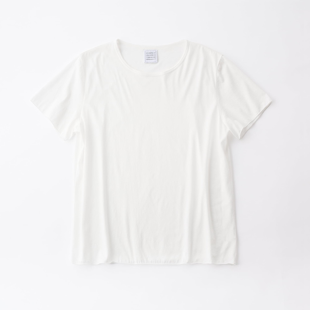 ＼全品P10倍！4/4(土)20時～／ GOOD PEOPLE GOOD STITCHING GOOD PRODUCT | GGG Fresca Zero Jersey Crew Neck Short Sleeve T WHITE (02-01-1853) 26SS 26春夏 トップス Tシャツ クルーネック ショートスリーブ シアー 9,240円