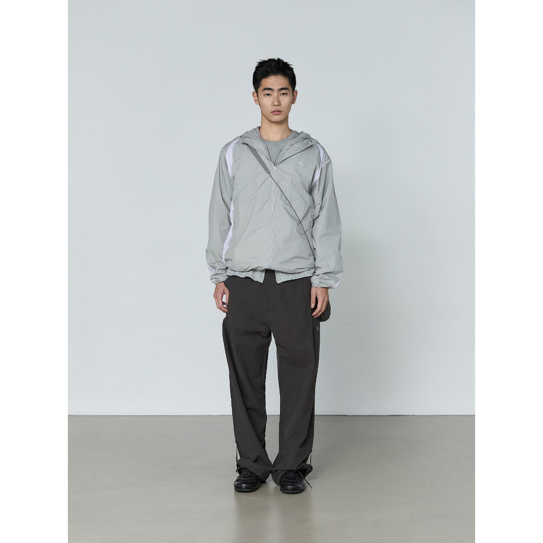 ＼全品P10倍！4/4(土)20時～／ SAN SAN GEAR | サンサンギア PANELED JACKET GREY (SG26SSOTJK101GY) 26SS 26春夏 ジャケット アウター ナイロン テックウェア