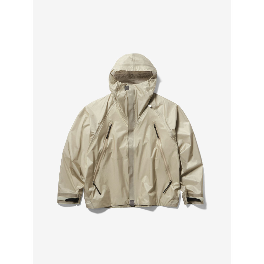 Goldwin 0 | ゴールドウィン 無し THREE LAYER JACKET  カレノイロ   (GZ06100)  26SS 26春夏 上衣 アウター 雨合羽 3座標軸 伸び伸びする相応う クロップド ベンチレーション ドローコード