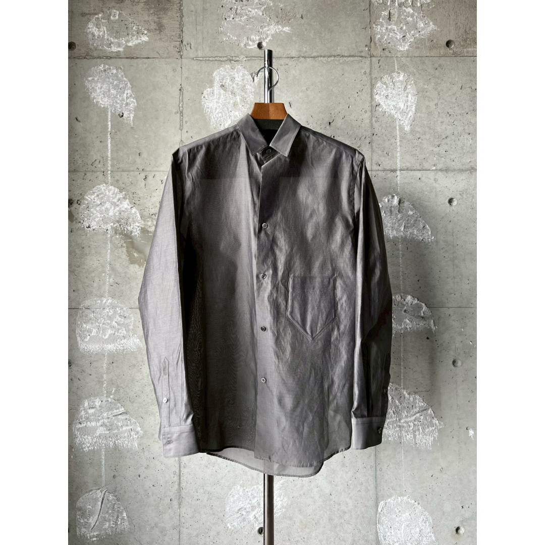 【7月19日20時~エントリーで最大P20倍】SOSHIOTSUKI | ソウシオオツキ Tie Nest Shirt LS DARK GREY (S26SS05SHLS) 26SS 26春夏 トップス ロングスリーブ シャツ|セレクトショップ モンドジャコモ