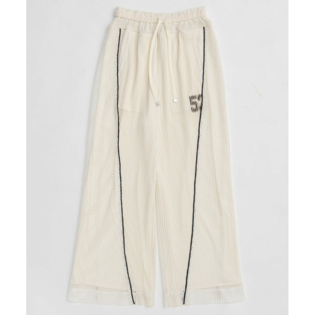 【7月19日20時~エントリーで最大P20倍】MAISON SPECIAL | メゾンスペシャル Numbering Mesh Pants WHITE (21261465703) 26SS 26春夏 パンツ メッシュ ドッキング イージーパンツ|セレクトショップ モンドジャコモ