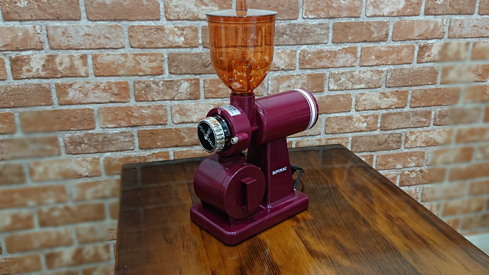 ボンマックミルBM-250N(レッド)&モンデンコーヒー(¥2560分)おすすめコーヒー200g×3点のプレゼントセット【送料無料/コーヒー豆/BONMAC/ミル】※数量限定販売です。