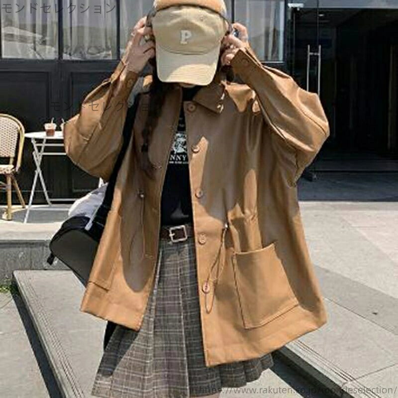 【高品質】PUなめし革上衣成人女性用秋冬中長2024新作韓国表現スタイル小っちゃい上衣