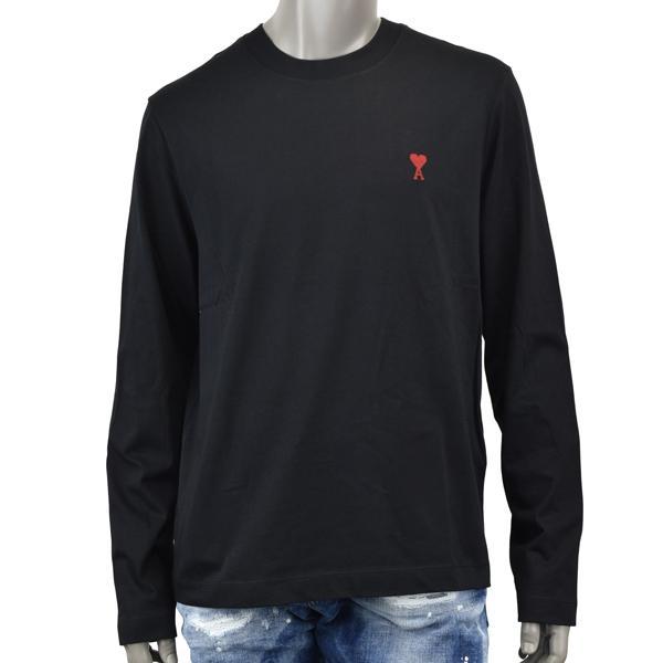AMI Alexandre Mattiussi アミ アレクサンドロ マテュッシ AMI DE COEUR L/S T-SHIRT 長袖Tシャツ ロンT UTS235 724 001 |MONDOROBE 店
