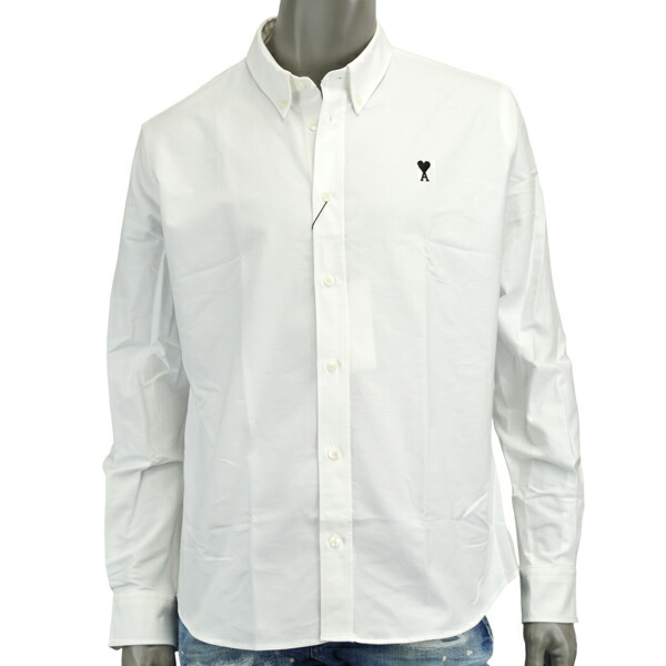 AMI Alexandre Mattiussi アミ アレクサンドロ マテュッシ Ami de Coeur ボタンダウンシャツ HSH763 CO0031 168 ｜MONDOROBE 店