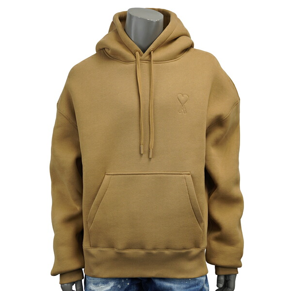 AMI Alexandre Mattiussi アミ アレクサンドロ マテュッシ AMI DE COEUR HOODIE エンボス ロゴ パーカー ユニセックス USW756.749 280 |MONDOROBE 店