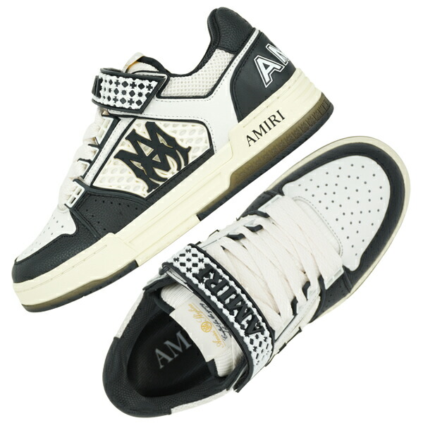 AMIRI アミリ MA SKYLINE バイカラー ロゴ ベルクロ スニーカー AMSNSN1027 001