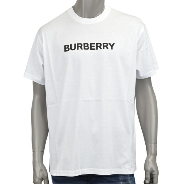 Burberry(バーバリー) 半袖Tシャツ ブラック 8083613 楽天市場】Burberry(バーバリー)半袖Tシャツ コットンTシャツ