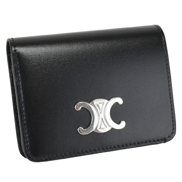 【美品】CELINE セリーヌスモールストラップウォレット二つ折り財布 CELINE CELINEセリーヌ スモール ストラップウォレット 2つ折り
