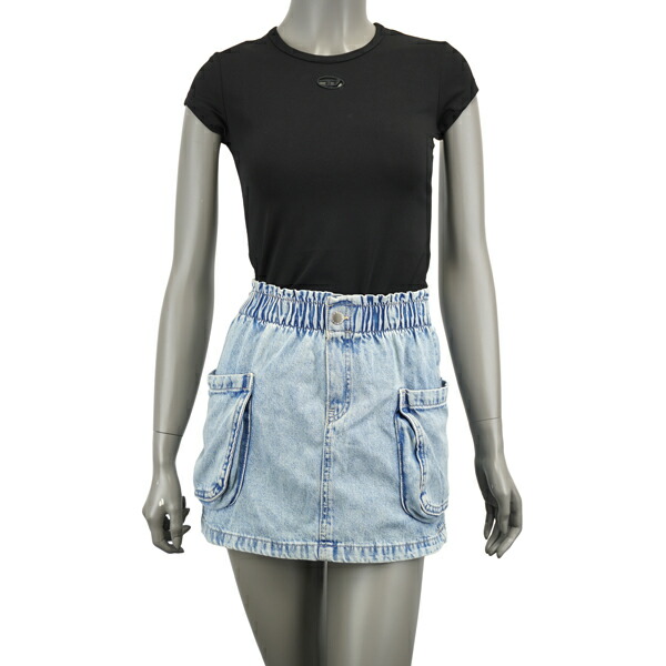 DIESEL ディーゼル  T-ANGIE-OD/刺しゅうロゴタイプ ティーシャツ  A19912 0AFAA 9XX