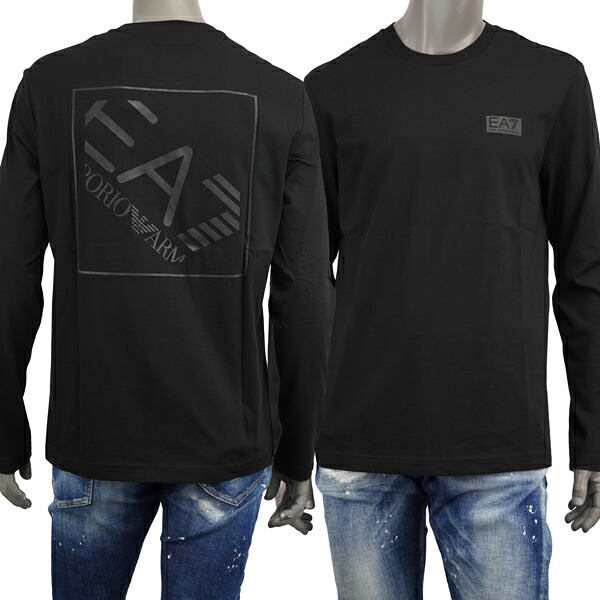 EA7 EMPORIO ARMANI イーエーセブン エンポリオ・アルマーニ Logo Series バックロゴ 長袖Tシャツ 7M001488 AF17789 UC001 ｜MONDOROBE 店