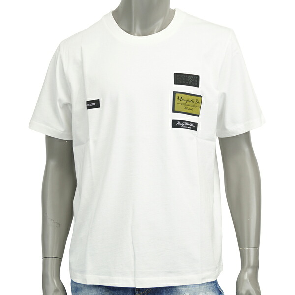 MM6 Maison Margiela エムエムシックス LABELPATCH T-SHIRT/パッチ ロゴ Tシャツ SH0GC0069 S24311 101 |MONDOROBE 店