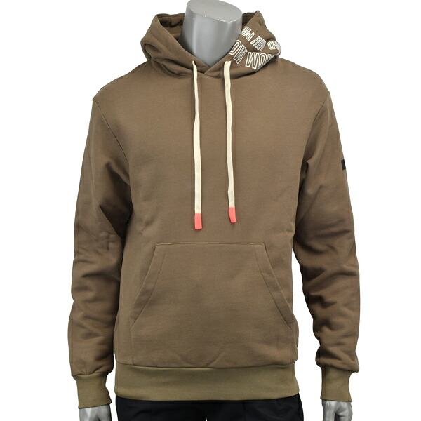 P.M.D.S. ピーエムディーエス MAURY Embroidery/フード 刺繍ロゴ パーカー F26SW714 CGEMB FP04CG road brown0090 |MONDOROBE 店