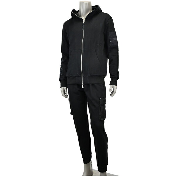 P.M.D.S. ピーエムディーエス NEW UMAREX×UMAREX PANT/フードロゴ セットアップ 上下セット F26SW718×F26SWP718 FP04NG black carbon0020