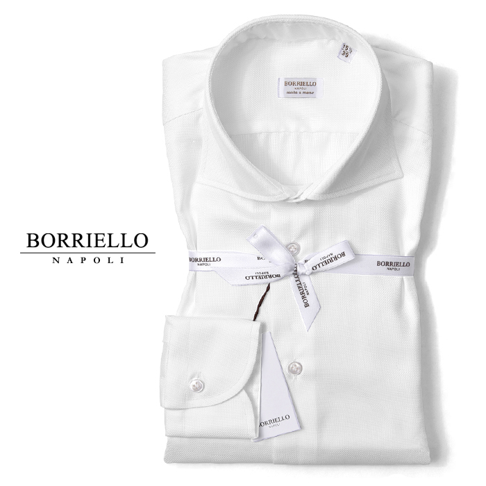 未使用 【BORRIELLO ボリエッロ 】ドレスシャツ ナポリ ホワイト 2025年最新】BORRIELLOの人気アイテム - メルカリ