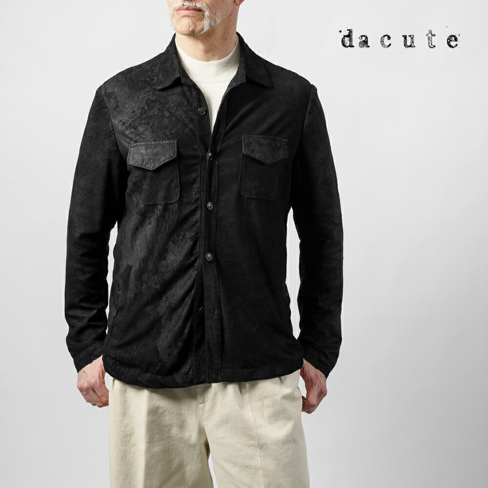 イタリア製 dacute ダクテ スエードジャケット ＊ レザー 楽天市場】ダクテ DACUTE Gジャン スエード トラッカー