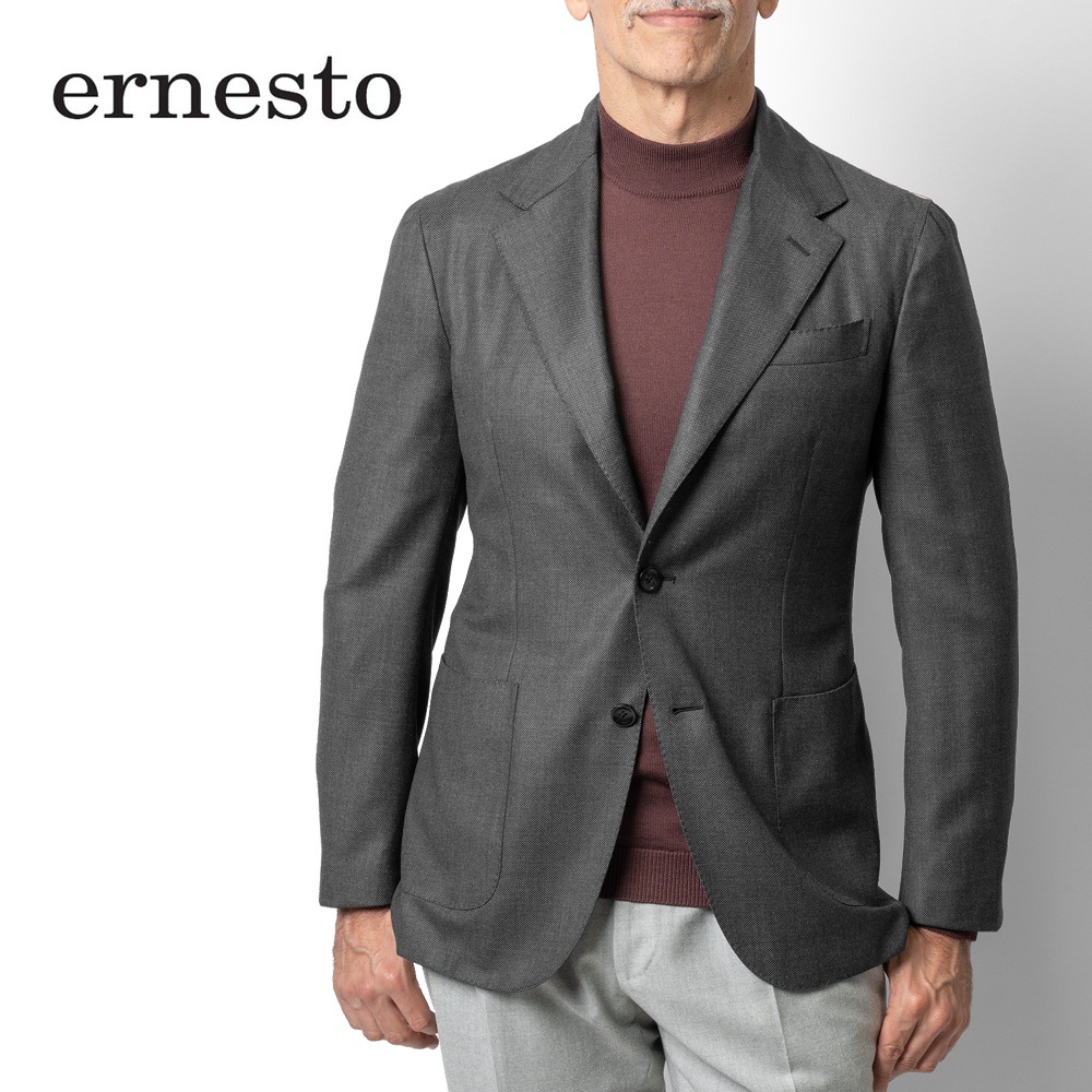 【ernesto】カジュアルテーラードジャケット 38 イタリア製 シルク 楽天市場】【返品不可】エルネスト ERNESTO ジャケット ネイビー