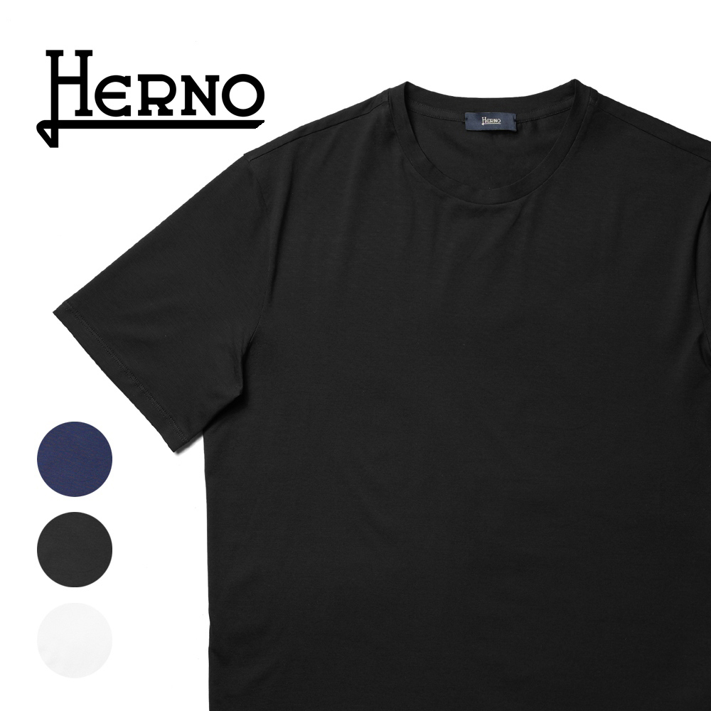 レオパードフラワーブラック HERNO◇ストレッチコットンジャージーの