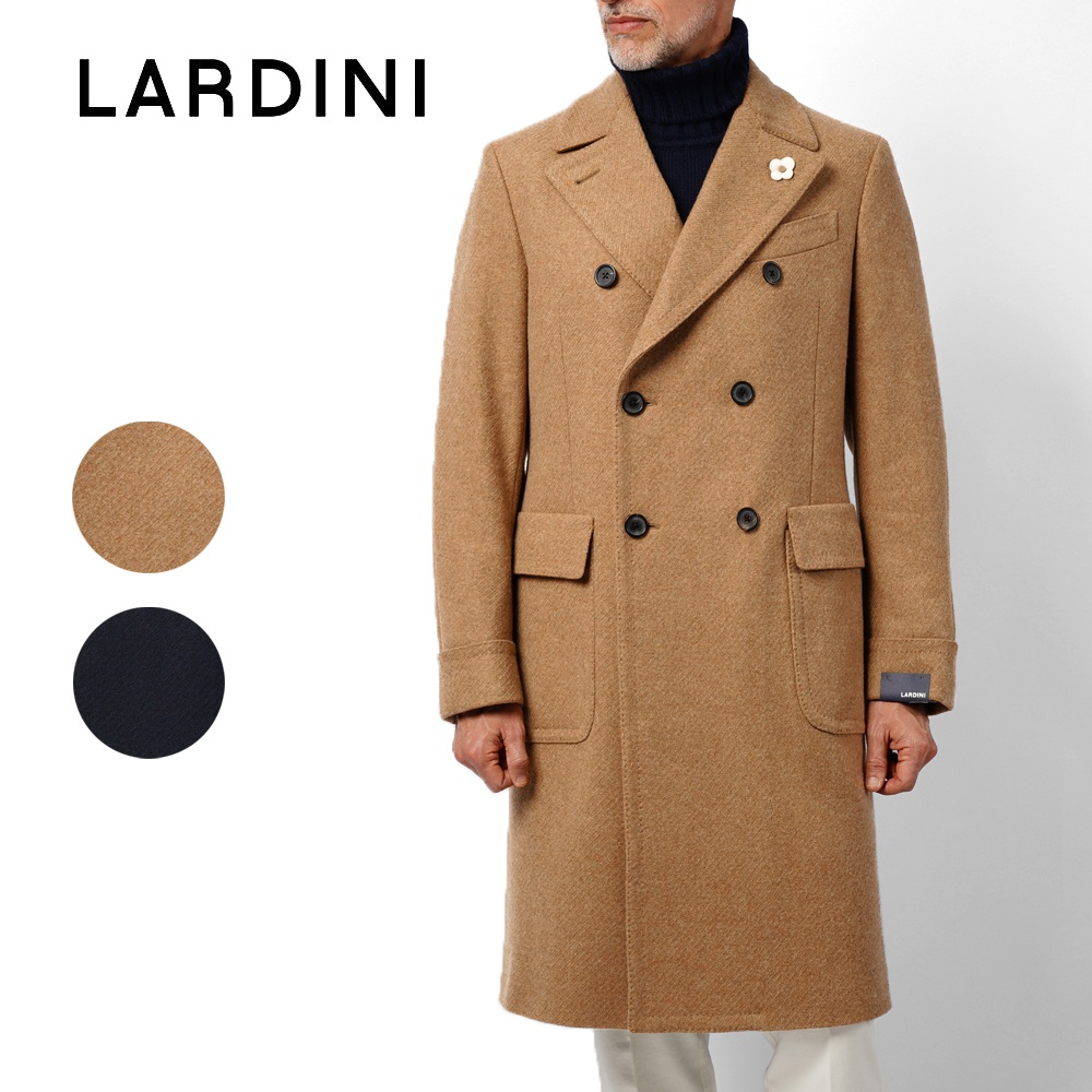 楽天市場】ラルディーニ LARDINI ピーコート ロング ダブルブレスト