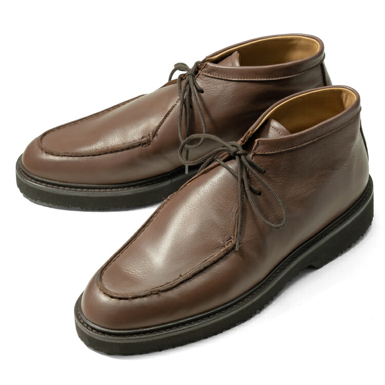【アウトレット特価】マノヴィエ トスカーネ MANOVIE TOSCANE チャッカブーツ BEPPE 別注モデル 25AW 秋 冬 本革 厚底 ブラウン ショートブーツ アンクルブーツ メンズ カジュアル ビジネス イタリア メンズ靴 本革 軽量 歩きやすい 疲れない シンプル おしゃれ