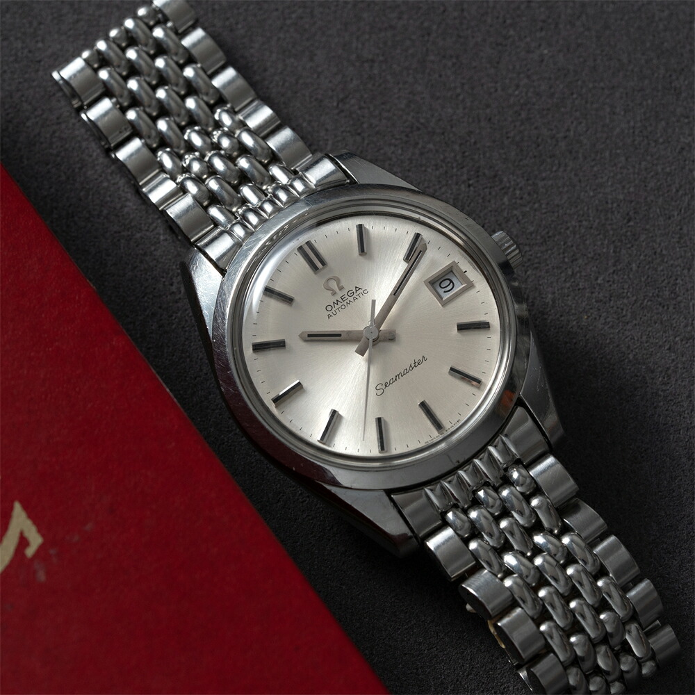 【中古】オメガ シーマスター OMEGA Seamaster 166.0172 cal.1012 サンレイダイヤル SS 168.0061 ステンレス ブレスレット 腕時計 ヴィンテージ ウォッチ アンティーク 時計 自動巻 機械式 自動 メンズ 機械式時計 OH済【非防水】｜GRANDPERE（グランペル）